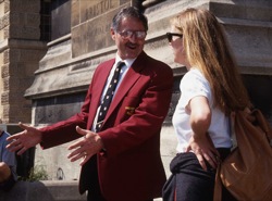 Ray Bartlett outside the Wills Memorial Building