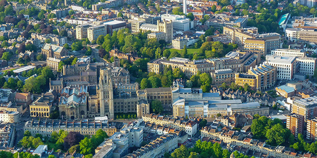 Aerial photograph of Bristol