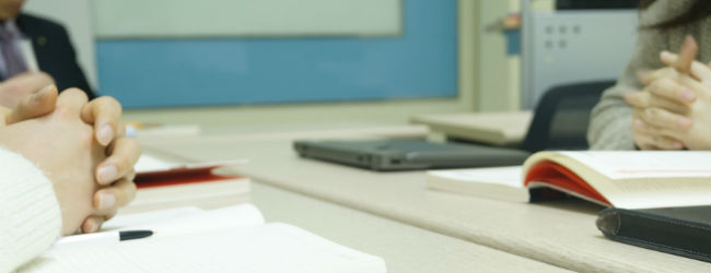 people studying at a desk