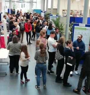 Delegates enjoying the poster session at the Infection and Immunity ECR event on 1 February 2023