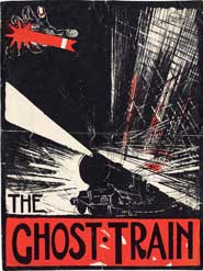 Poster for a production of The Ghost Train. Images courtesy of the University of Bristol Theatre Collection