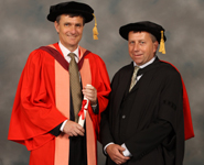 From left to right: Professor Michael Malim and Professor Peter Mathieson