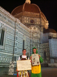 Scott Caddick and Paul Rogers in Florence