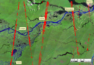 ICESat passes over the Amazon Basin study area
