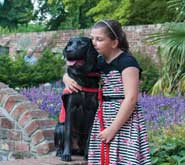 Gemma and medical alert dog 'Polo'