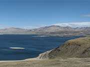 Laguna del Maule caldera in the Chilean Andes