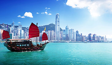 Image of Hong Kong harbour