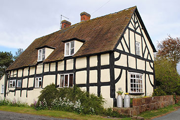 The rear western elevation of Brook Cottage