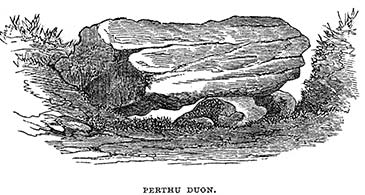 A mid-19th century engraving of Perthi Duon