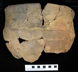 Early Neolithic Carinated Bowl from Knocknab, Dumfries & Galloway. Photo: © Alison Sheridan  