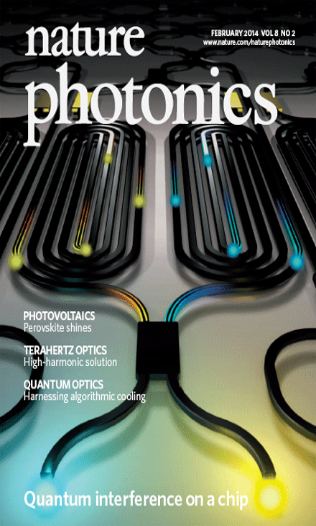 2014: Nature Photonics Cover | School of Physics University of