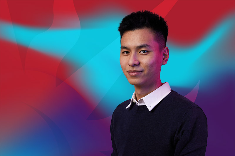 Male international student