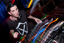 DJ Playing in Motion nightclub
