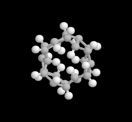 (ball and stick model of israelane)