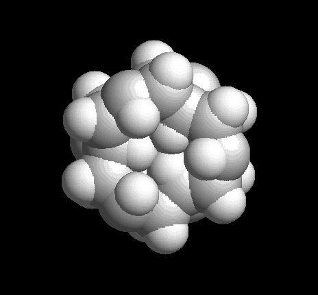 (spacefilling model of israelane)