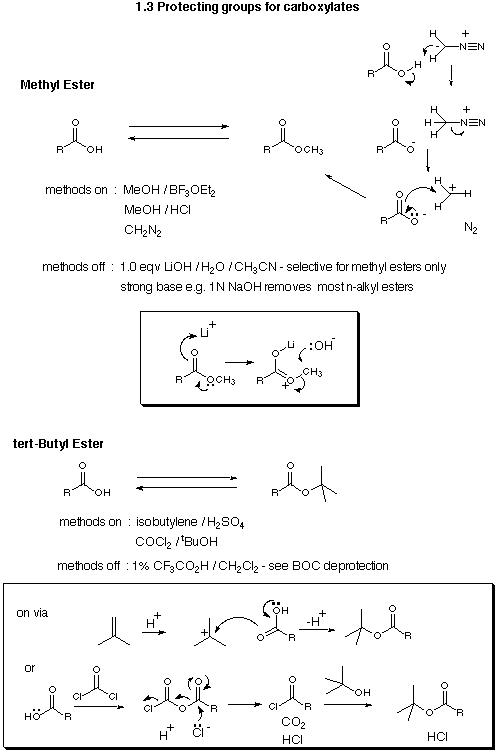 Carboxylate Protection