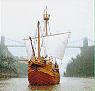 The Matthew sailing up the Avon