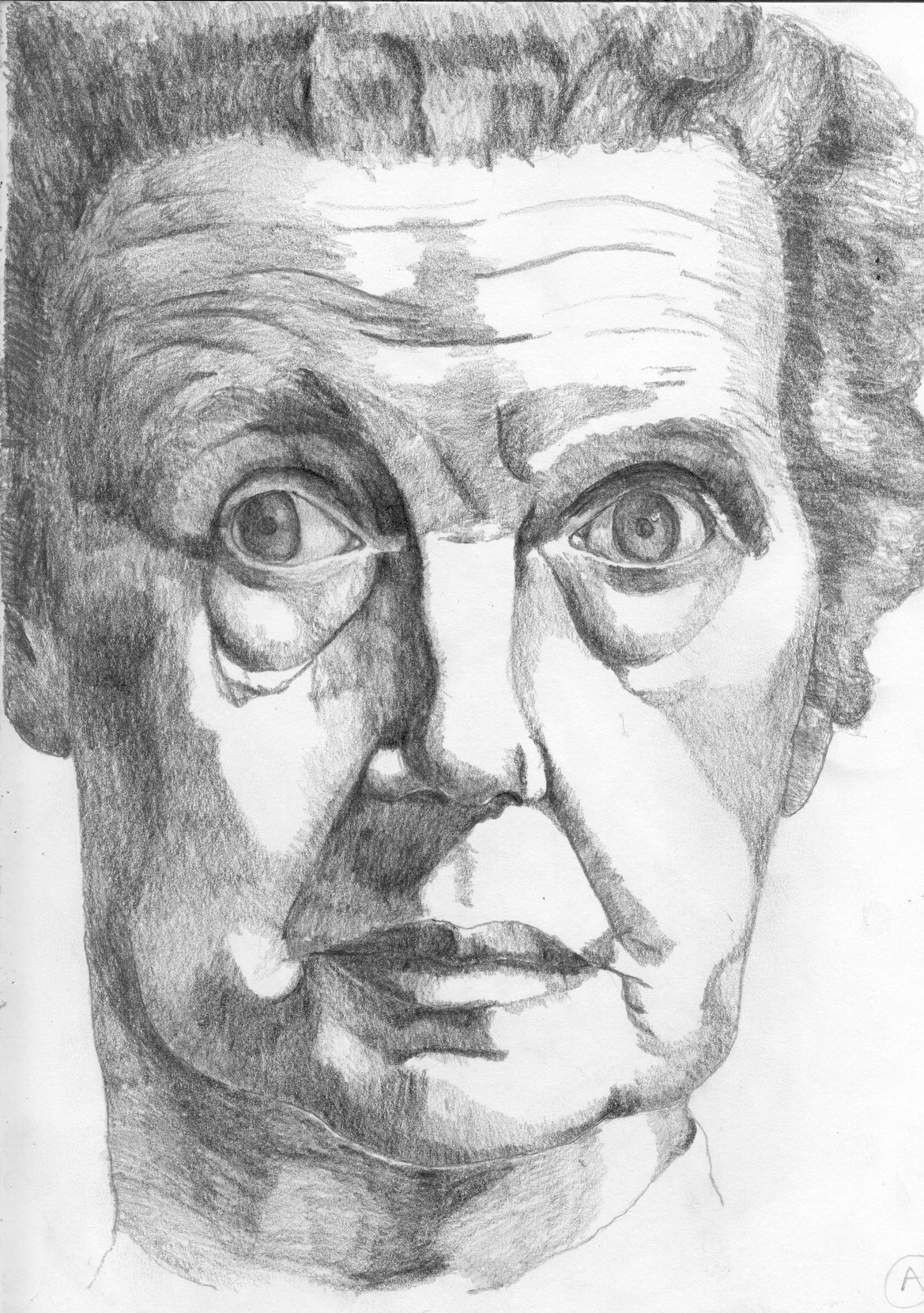 portrait sketch of a woman's face
