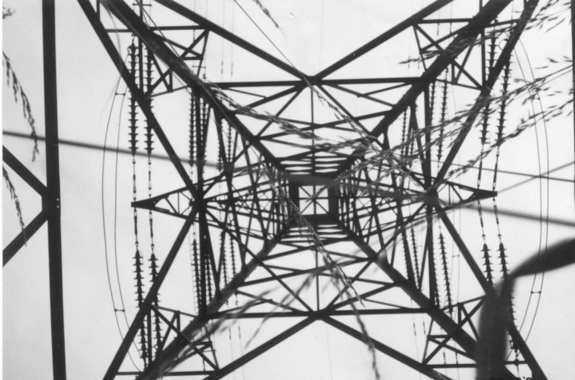 Worm's eye view of a pylon