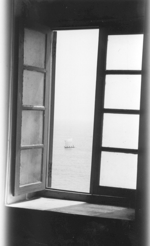 A Ship seen through a window