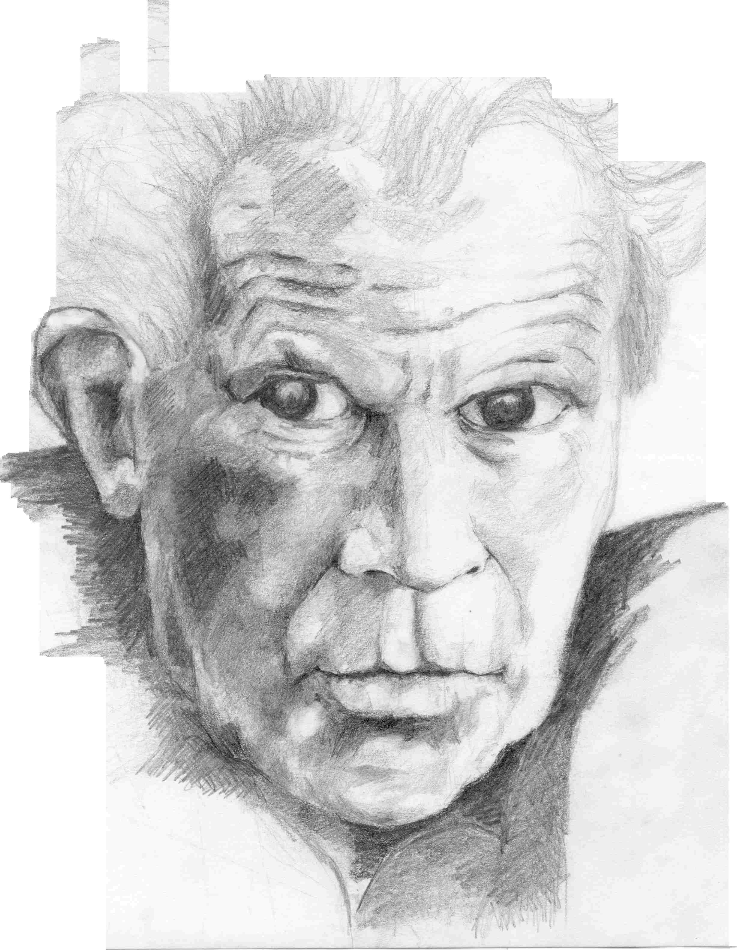 Pencil portrait by Rachel O'Connell