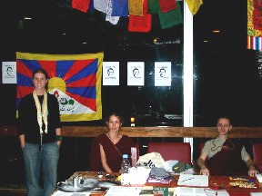 Lucy, Hannah and Lee at our stall