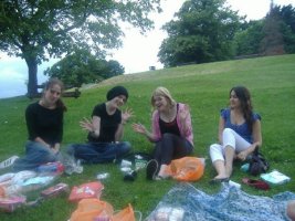 Bethan, Kate and friends
