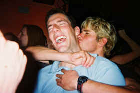 Nick Kissing Chris.JPG (60302 bytes)