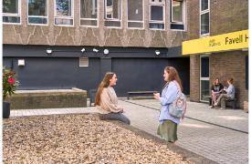 Courtyard at Favell House.