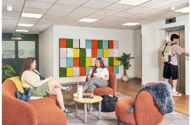 Foyer area at Favell House.