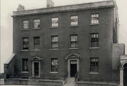 Black and white image of University College
