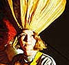 female dressed in theatrical costume