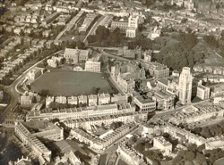 An aerial view of the future University precinct