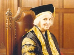 Professor Dorothy Hodgkin in ceremonial robes