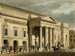 An engraving of Covent Garden's Theatre Royal 