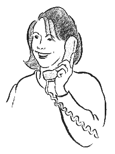 picture of person on the phone