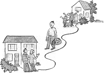 someone visiting their shared carers