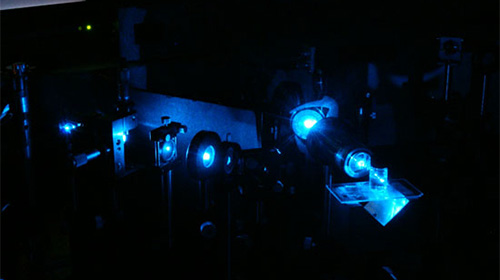 A view of the laser path