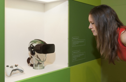 VR headset from Our Lives in Data exhibition (Science Museum)