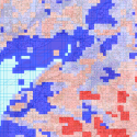 1km Radon map for the ALSPAC catchment. Contains British Geological Survey materials ©NERC 2017. - credit supplied on linked Environment data page.