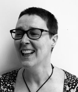 A black and white photograph of Ellen O'Gorman