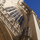 The Wills Memorial Building set against a blue sky.