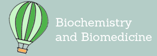 A button that links you to the biochemistry and biomedicine articles