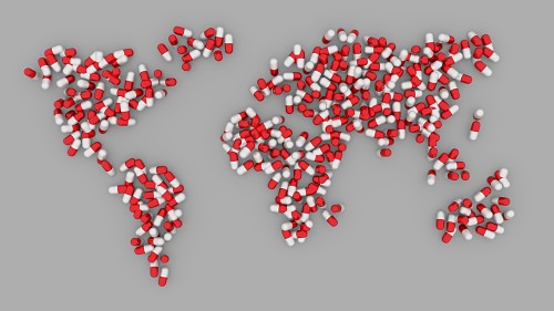 World map of tablets