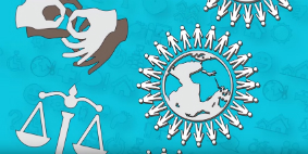 Symbols themed for global citizenship