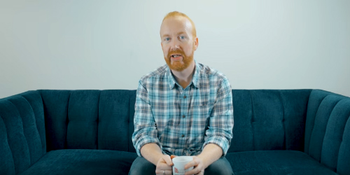 Academic talking to camera.