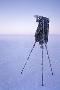 Filming at Halley