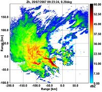 A picture of weather radar