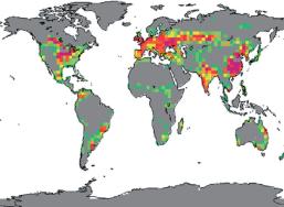Taken from Ridgwell et al., Tackling Regional Climate Change By Leaf Albedo Bio-geoengineering, Current Biology (2009), doi:10.1016/j.cub.2008.12.025