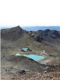 Figure 2. The popular tourist walk – The Tongariro Crossing – looking towards Tongariro volcano